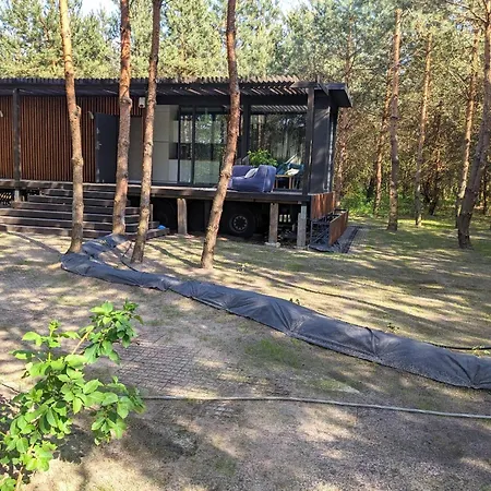 Przeszklony Tiny House W Lesie Apartment Tomczyn Exterior photo