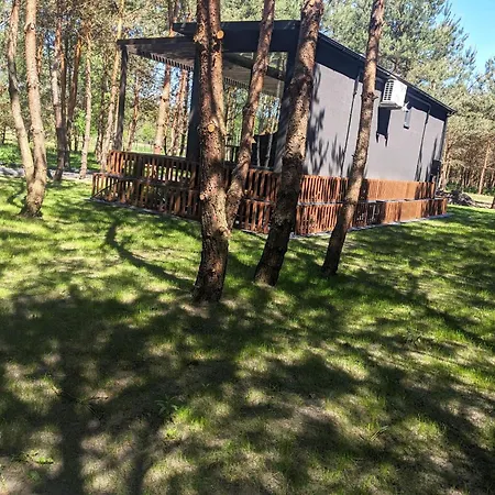 Przeszklony Tiny House W Lesie Apartment Tomczyn Exterior photo