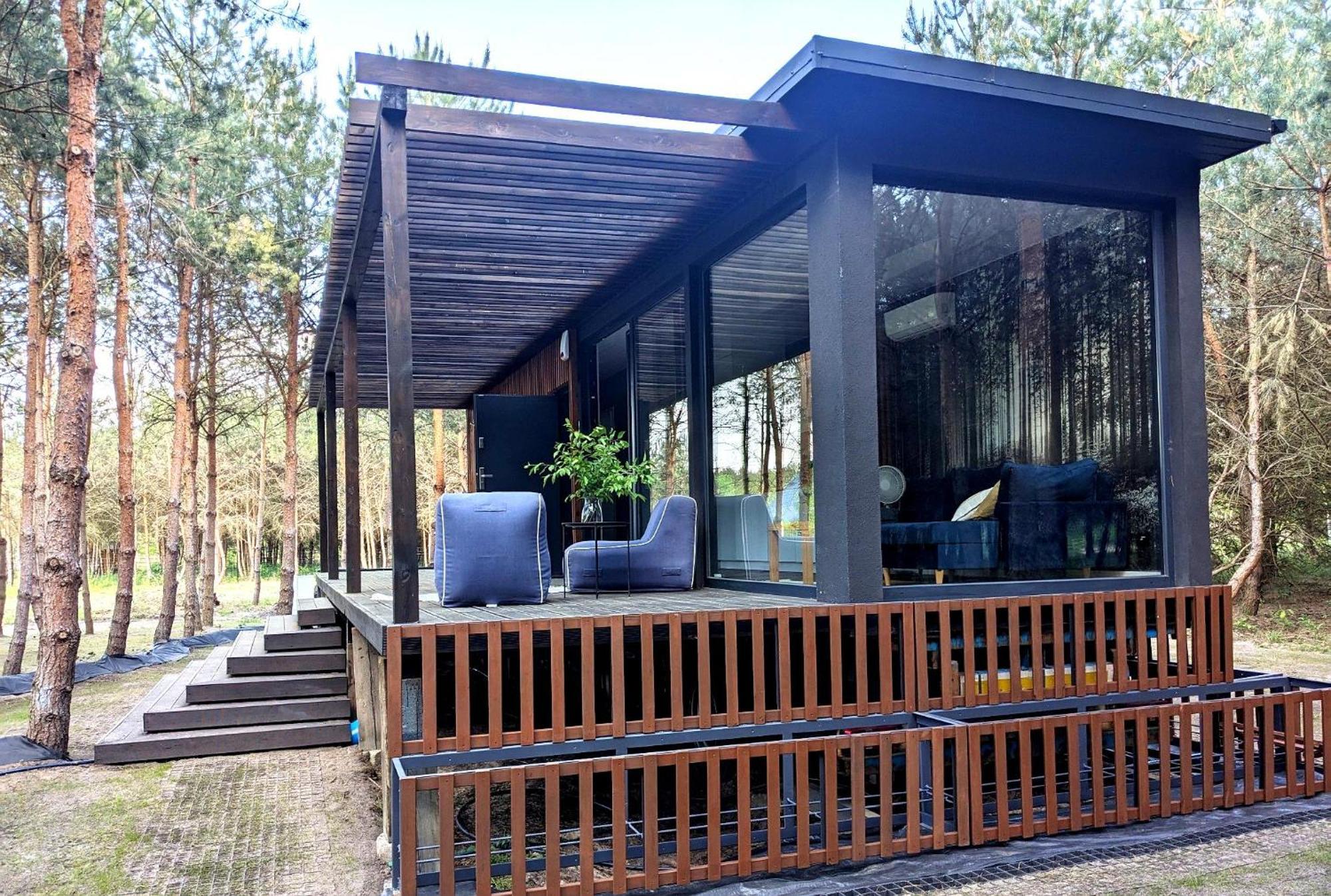 Przeszklony Tiny House W Lesie Apartment *